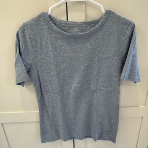 J. Crew Light Heather Gray Short Sleeve Crew Tee